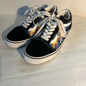 Vans Old Skool Electric Flame Sneakers Shoes Size M6 W7.5